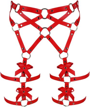 Жіночий корсет-зачіп з PU шкіри, чорний, з еластичними ремінцями, стиль панк