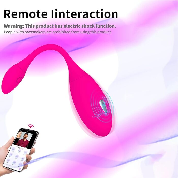 TOUNID Kugelvibrator: вібро-яйце з 9 режимами, керування через додаток, електричний стимулятор G-точки, аналплаг, для чоловіків та жінок