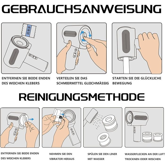 Масажер для чоловіків з телескопічною головкою, 5-позиційний, 7-вібраційний, інноваційний подвійний дизайн