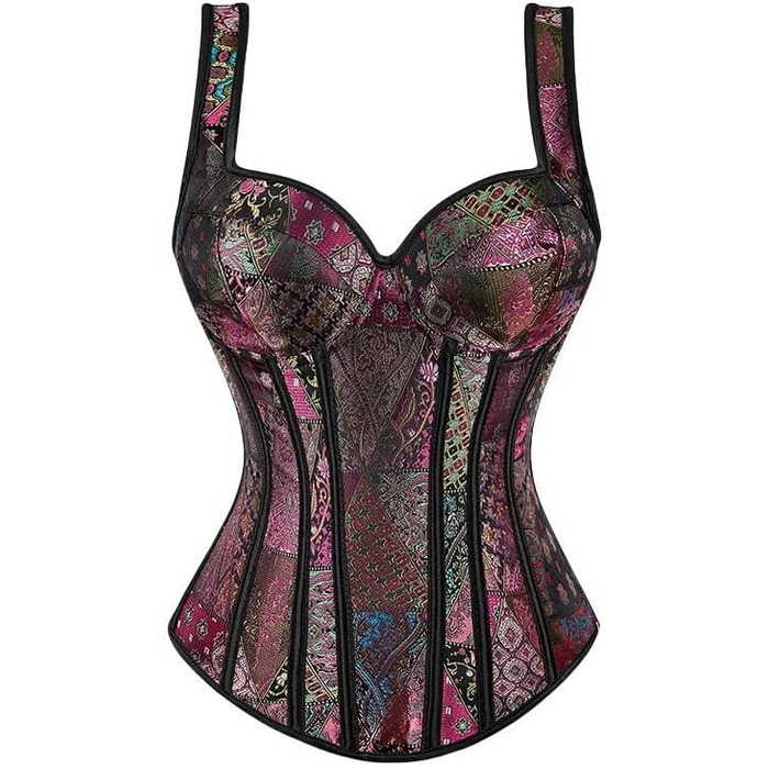 Корсет жіночий YLCYDLYU чорний, великі розміри, корсет з шнурівкою, годе, жакард, топ XL
