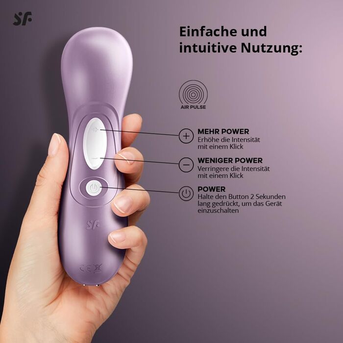 Вібратор клітора Satisfyer Pro 2 | Тиха та потужна стимуляція | Іграшка для дорослих для жінок, фіолетовий колір