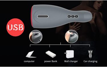 Електричний мастурбатор для чоловіків з 6 режимами вібрації та функцією підігріву, Penistrainer, автоматичний стаканчик