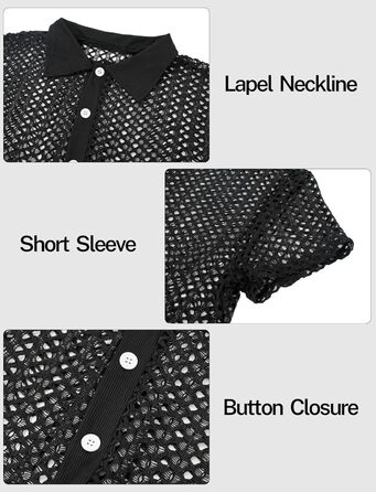 Чоловіча прозора сорочка-сітка, сексуальна білизна, мережевий топ, футболка з відкритим торсом, облягаючий крій, для клубу, вечірки, рейву, чорний, S-3XL