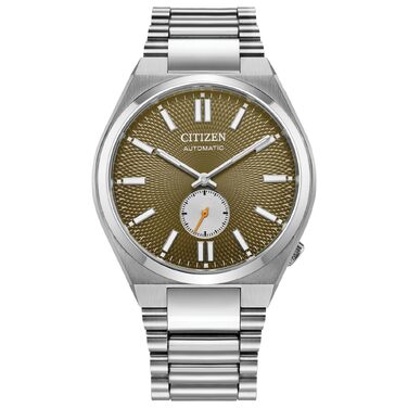 Чоловічий наручний годинник Citizen Analog Automatik (32027967) коричневого кольору
