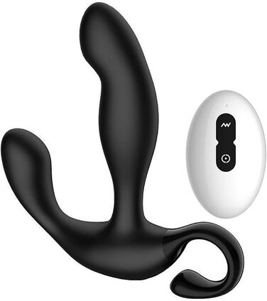 Вібратор для чоловіків PINTLE з дистанційним керуванням, масажер простати, анальний плагін з 10 режимами вібрації та функцією удару