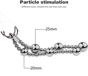Анальні намиста з нержавіючої сталі з кільцем для булавки, анальні кульки, анальна ланцюжок, анальний плагін, металеві вагінальні кулі, сексуальні іграшки для жінок, сексуальні продукти для дорослих, 25 мм анальна ланцюжок з 5 намистин