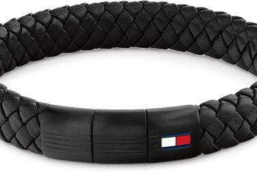 Чоловічий шкіряний браслет Tommy Hilfiger Jewelry Armband (Full Black) — стильний аксесуар з натуральної шкіри