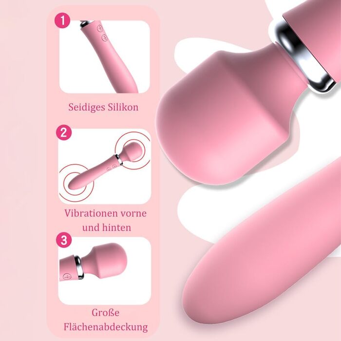 Масажер вібраційний Jpscor для жінок, 2-в-1, електричний, 10 режимів, для дорослих