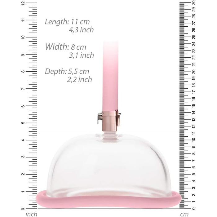 Вагінальна помпочка Rose Gold SHOTS Toys - для інтимних задоволень