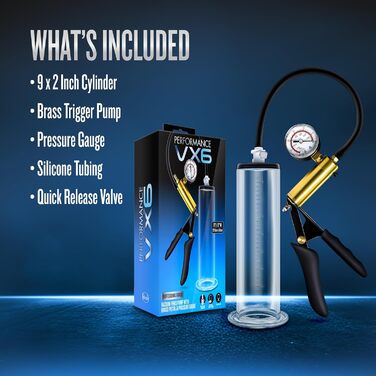 Преміум-насос для ерекції Vx8 Performance - універсальний розмір (чорний)