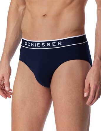 Труси чоловічі Schiesser 3 шт. Bio Baumwolle, бавовна органічна, темно-синій, розмір M