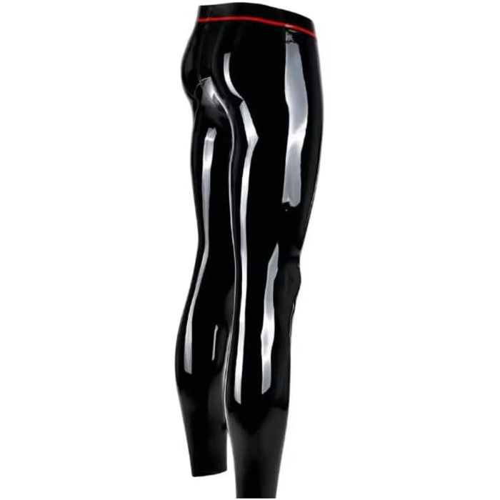 Латексний костюм Гейлоп: сексуальні легінси з відкритим верхом для чоловіків, чорний XXL