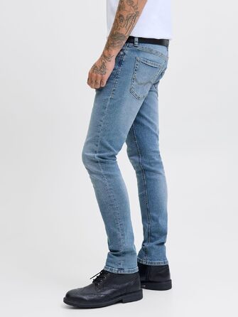 Чоловічі джинси Slim Fit JACK & JONES JJIGLENN JJORIGINAL SQ 030 NOOS, синій денім, 33W / 32L