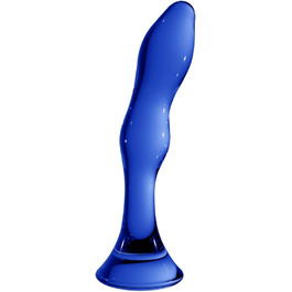 Ділт з боросилікатного скла Shots Chrystalino Galant, блакитний, 15 см