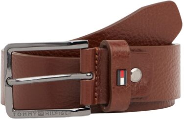 Чоловічий шкіряний ремінь Tommy Hilfiger Oliver, коричневий (Coffee Bean), 110 см