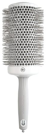 Кругла щітка для волосся Olivia Garden Expert Blowout Speed White and Grey, 65 мм (XL)