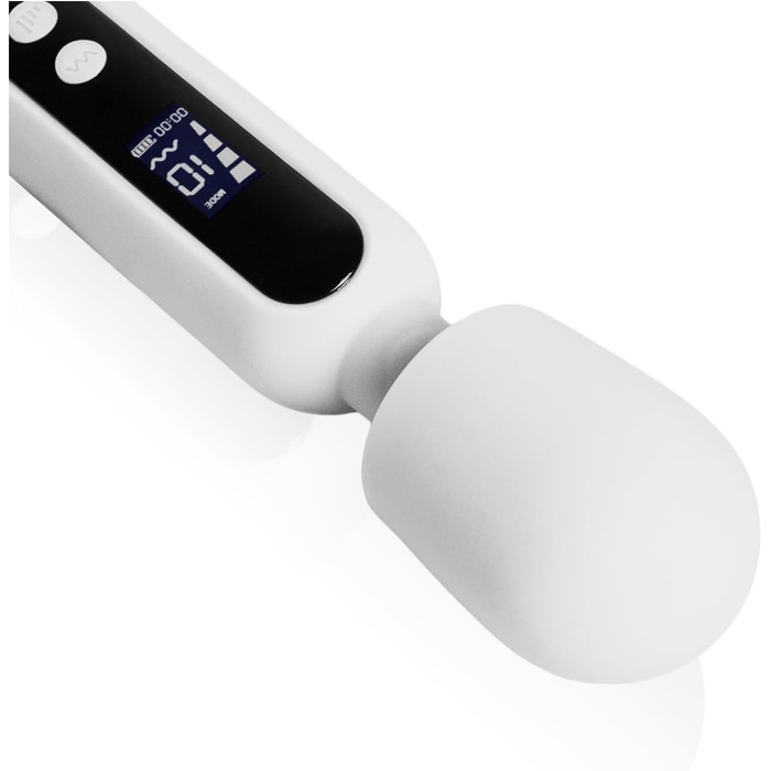 Вібратор 'THE ROCK XL' 23,5 см з дисплеєм - Масажер для жінок з преміум-силікону. Іграшки для дорослих, секс-іграшки для пар, дildo, Magic Wand білий