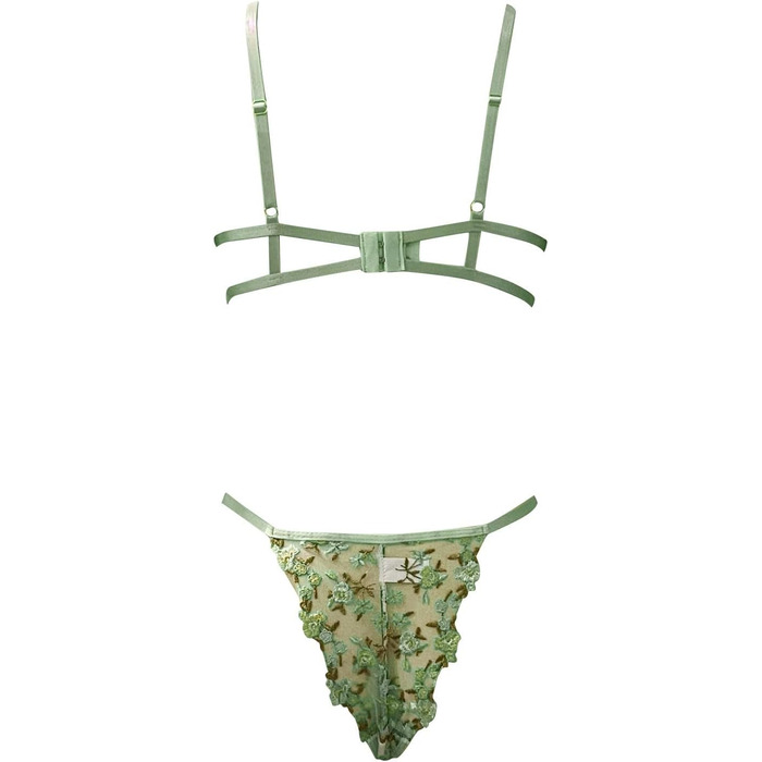 Сексуальна спідниця-халтер та бюстгальтер для жінок WILLBET Curvy, чорний, XL