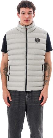 Чоловічий жилет-дутик Premium Puffer — м'яка тканина та підкладка, колір сірий (Stein), розмір XXL