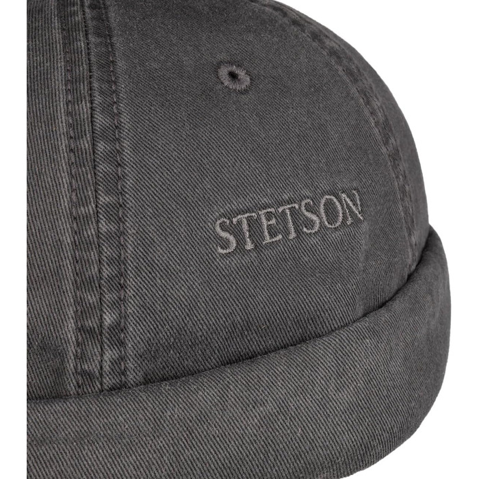 Чоловіча літня кепка Stetson Ocala Dockercap з UV-захистом 40+, сіра, розмір L (58-59 см)