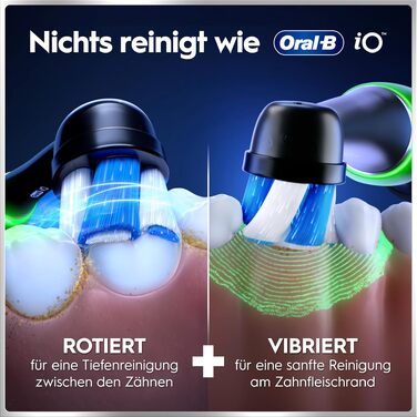 Електрична зубна щітка Oral-B iO Series 6 Black Lava: 5 режимів очищення, 3 насадки та дорожній футляр
