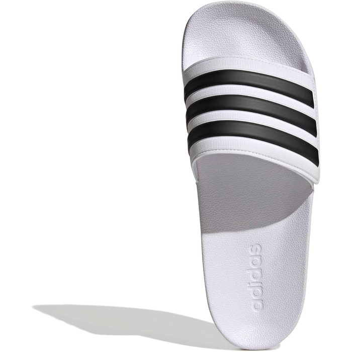 Чоловічі тапочки-шльопанці adidas Adilette Shower Velcro білі з чорним (розмір 46 EU)