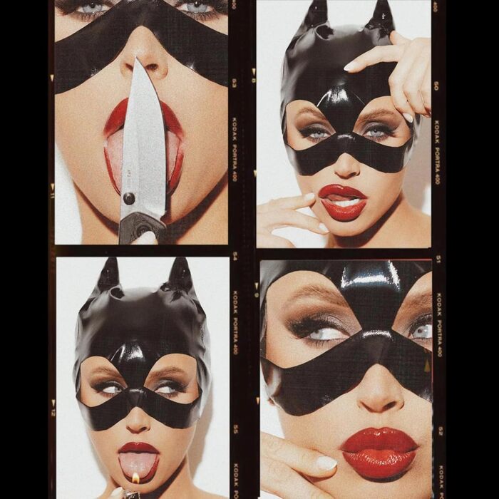 Маска котяча жінка Leg Avenue - чорна, універсальний розмір