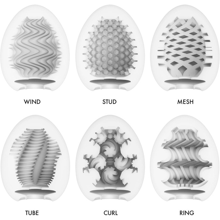 TENGA EGG WONDER - Набір з 6 різних мастурбаторів Classic
