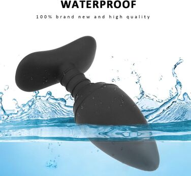 Jpscor Elektro Shock Silikon Анаlvibrator з 10 режимів вібрації та електричною стимуляцією, з пультом дистанційного керування. Іграшка для дорослих для чоловіків та жінок.