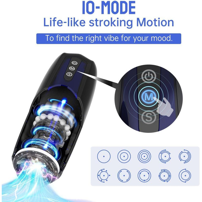 Масажер для тіла Magic Motion Xone Masturbator - Чорний