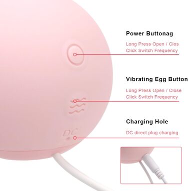 Вібруюче яйце для дорослих: міні-іграшка для жінок, вібруючий масажер G-точки, 10 режимів, силіконовий вібратор, секс-машина