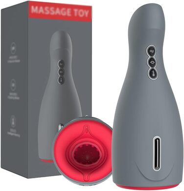 Електричний мастурбатор для чоловіків з 6 режимами вібрації та функцією підігріву, Penistrainer, автоматичний стаканчик