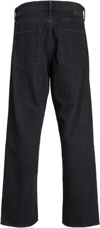 Чоловічі широкі джинси Jack & Jones JJIALEX Baggy Fit, чорний денім, 30W / 32L