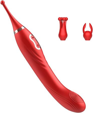 Вібратор клітора Xuomt для жінок: стимуляція G-точки, заміна насадки, червоний
