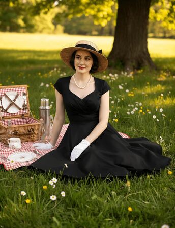 Сукня в стилі 1950-х, ретро, коктейльна, рокабіллі, Bbonlinedress, чорна