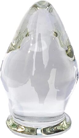 Скляний анальний плагін XXL 80 мм: кришталеві кулі, стимулятор G-точки, для чоловіків та жінок