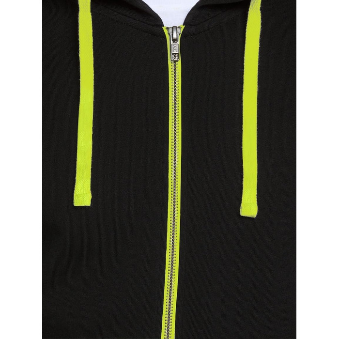 Чоловіча толстовка-худі на блискавці Jack & Jones Jjeholmen Noos, чорна (Reg Fit, XXL)