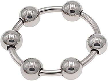 Набір з 6 сталевих кільців для пеніса з кульками, сталевий, для дорослих, секс-іграшка