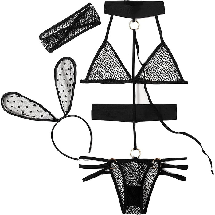 Костюм для рольових ігор JasmyGirls: мереживний тіло з сет-топом та трусиками (Колір уточнюйте)