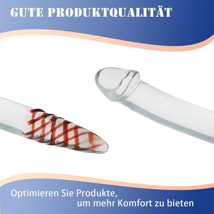 Анальний дildo з скла для жінок та чоловіків, великий розмір, преміум якість