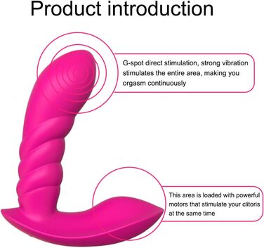 Вібратор з дистанційним керуванням, 9 режимів вібрації, анальний дildo, іграшка для дорослих для пар, рожевий