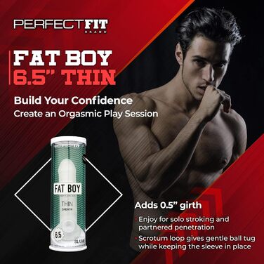Прозорий презерватив PerfectFit Fat Boy dünn - 6,5 дюймів - 1 шт.