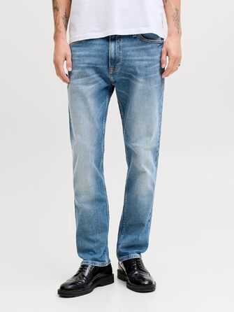 Чоловічі джинси Jack & Jones JJICLARK Regular fit, синій денім, 34W / 32L