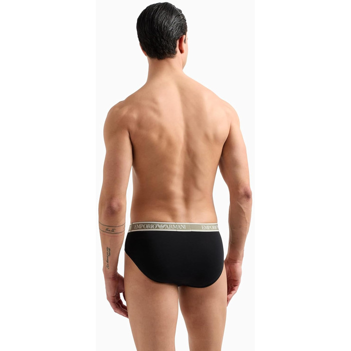 Труси чоловічі Emporio Armani (3 шт. в упаковці) (XXL, чорний)