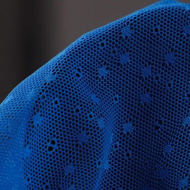 Чоловіча футболка з сіткою, короткий рукав, спортивна сітчаста сорочка для м'язової фігури, блакитна