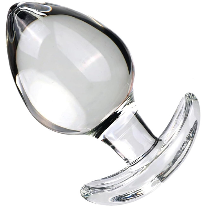 Анальний масажер MSTMAZZ з скла, XXL, для чоловіків та жінок, простата, прозорий, великий, анальні кульки