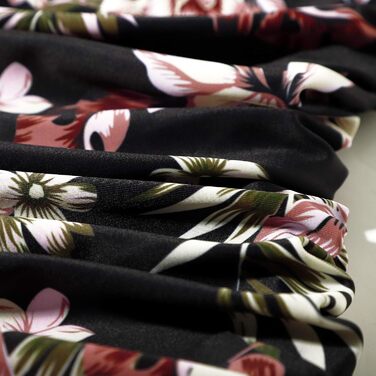 Світшот жіночий RXRXCOCO з рафтами, бавовняний, з V-подібним вирізом, push-up, одноцільний, відкритий на спині, з леопардовим принтом, чорний (XXL, чорний з квітами)