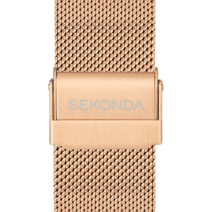 Смарт-годинник Sekonda Motion Plus 36 мм з рожевим силіконовим ремінцем та корпусом з рожевого золота, 30224