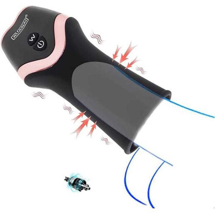 Електричний статевий аксесуар для чоловіків JFRong з 6 режимами стимуляції та вібрації, автоматичний, для мастурбації