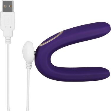 Вібратор для пар EIS 'Classic 2' з 10 програмами вібрації | Інтимні іграшки для пар | Стимуляція клітора для неї та стимулятор пеніса для нього | 2 мотори для потужної вібрації | Колір: фіолетовий